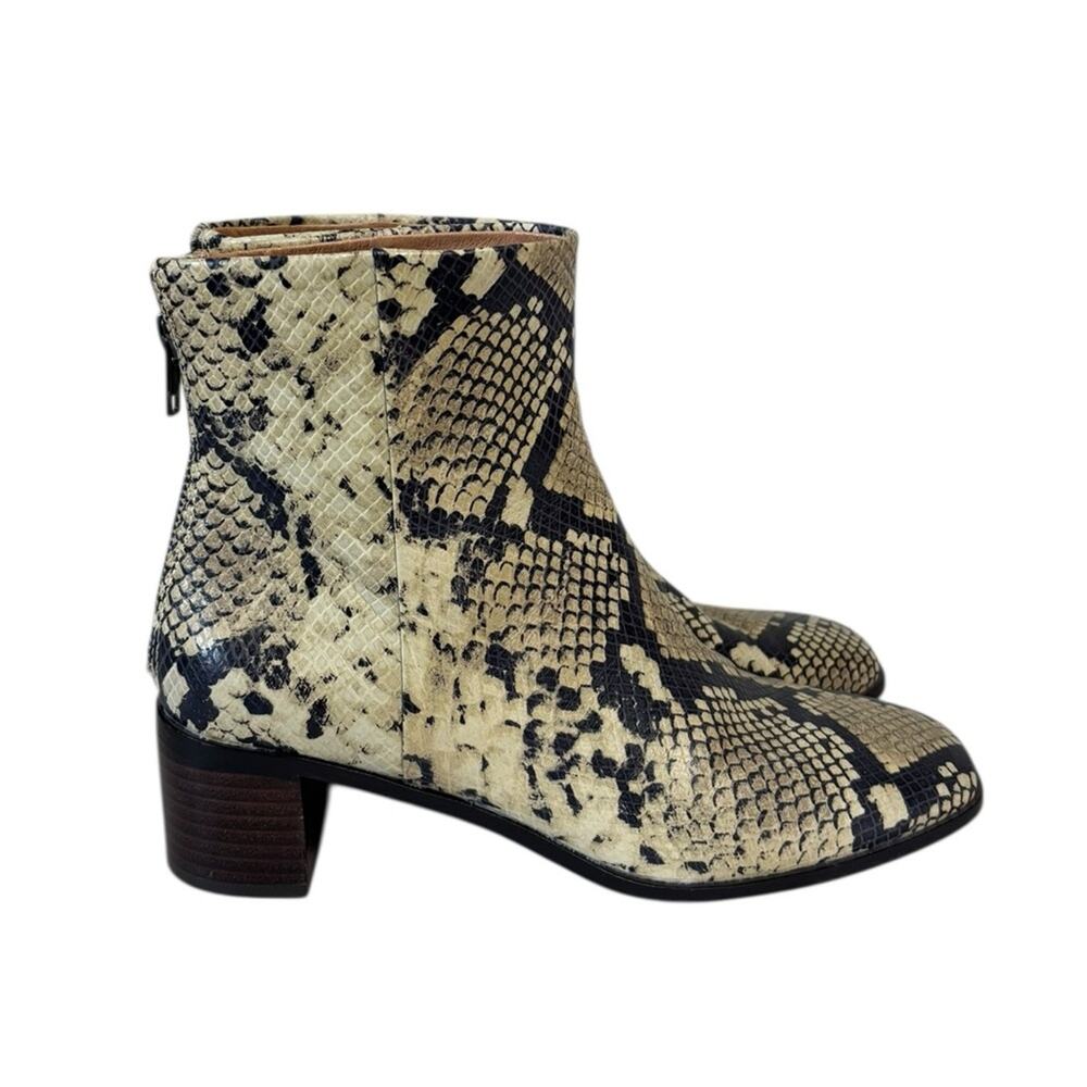 Madewell The Essex Ankle Boot in Snake Print - Size 7 - Picture 2 of 11